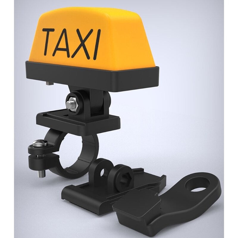Lampu LED Tanda Kotak Taksi Peringatan Dapat Diisi Ulang USB Lampu Modifikasi Dekorasi Sepeda Motor Helm Pegangan Dapat