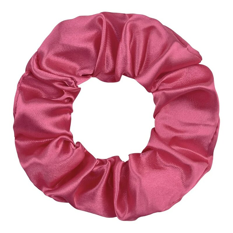 Scrunchies para el cabello de seda rosa para mujeres y niñas, banda elástica para el cabello de Color sólido, soportes de cola de caballo, cuerda para el cabello, accesorios para el cabello Chic, 10/20 piezas
