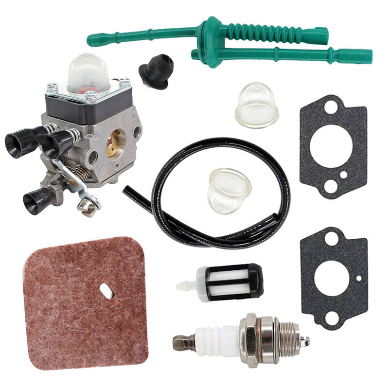 Kit de carburador com filtro de ar, Fuel Line Assem, Carby para STIHL FS38 FS45 FS46 FS55 FS80 FS85 KM55, 1 conjunto