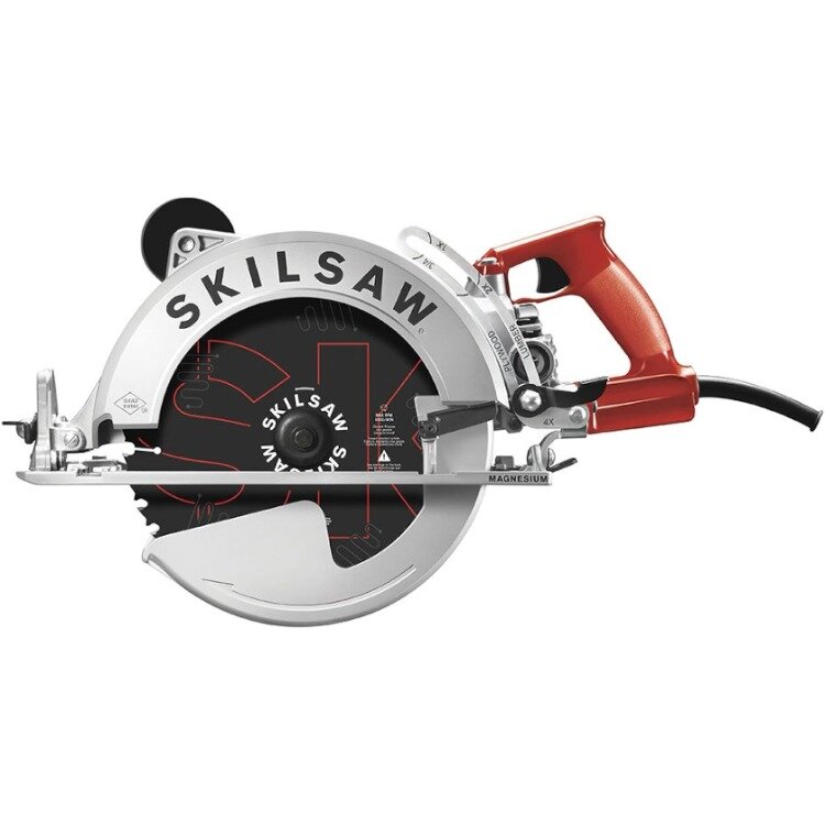 SKILSAW SPT70WM-01 15 Amp 10-1/4" Magnesium SAWSQUATCH Worm Drive Circular Saw,Silver