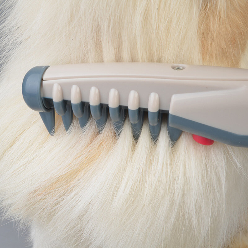 Elétrica pet cão grooming pente gato aparador de pêlos nó para fora remover esteiras emaranhados ferramenta suprimentos aliciamento gato escova massagem
