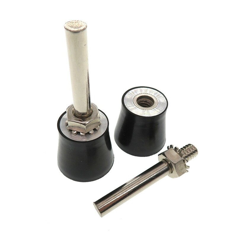 1 "suporte de disco de lixamento 6mm rolo & bloqueio almofada giratória holdershank para polimento discos abrasivos