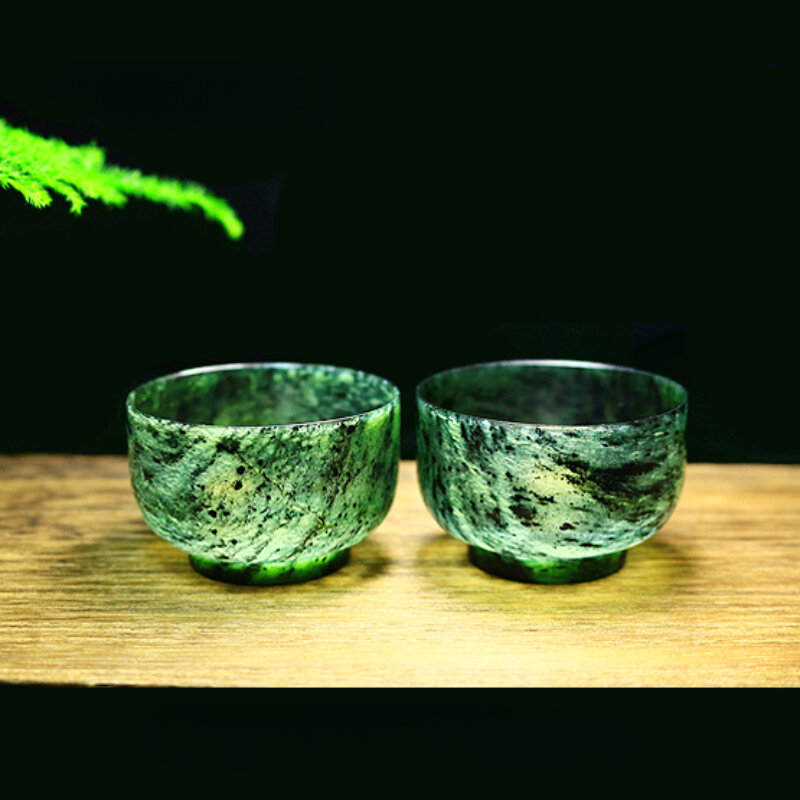Yao Wang Shi Тибетский нефритовый бутик нефритовый чай искусственная чашка Змеиный нефрит утка мандаринка