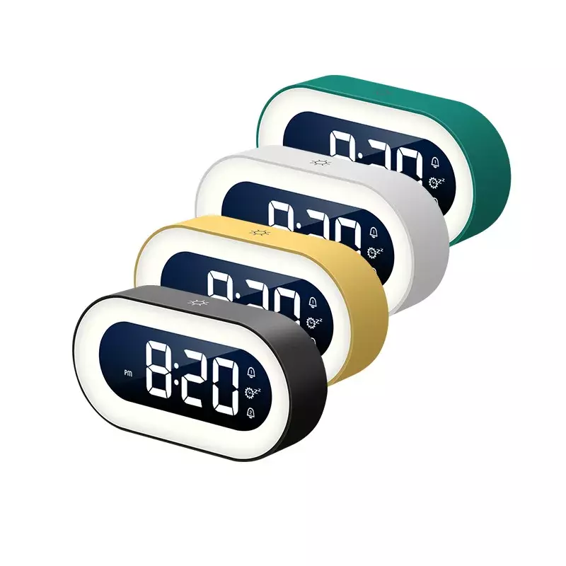 Цифровой светодиодный Будильник Xiaomi Mijia, музыкальный будильник с голосовым управлением, ночник, дизайнерские настольные часы, украшение для стола, детские подарки