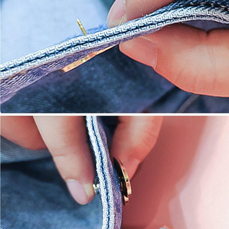 Metall Herz knöpfe Schnapp verschluss Hosen Pin abnehmbare Clip Taille Straffung Kleidung für Jeans perfekte Passform reduzieren Taille