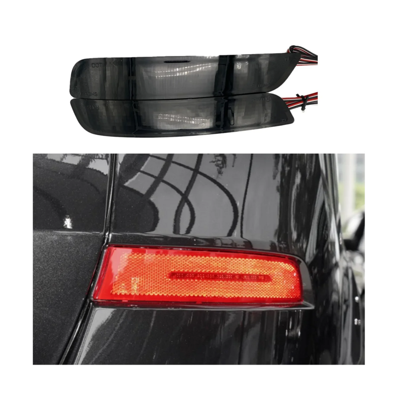 Traseiro amortecedor refletor da luz traseira, esquerda e direita taillight, lâmpada decorativa do carro para BMW X5 2012-2016, 63147847591 63147847592
