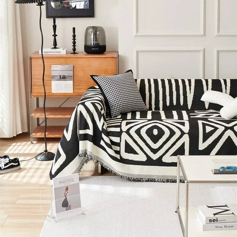 Bohemian Style Chenille Sofa Cover Cloth Towel Sofa Blanket Carpet All-Inclusive Universal Dustproof Four Seasons Cushion