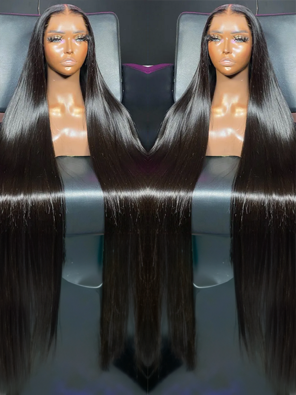 40 42 Inch 13x6 Hd Lace Frontal Human Hair Wig Bone Straight Brazilian Wigs 13x4 Glueless Wig Human Hair Ready To Wear For Women