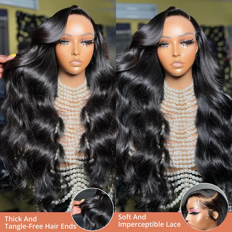 Body Wave 13x6 Lace Frontal Human Hair Wig 30 40 Inch HD Transparent Brazilian 13x4 Lace Front Wig Human Hair Wigs For Women