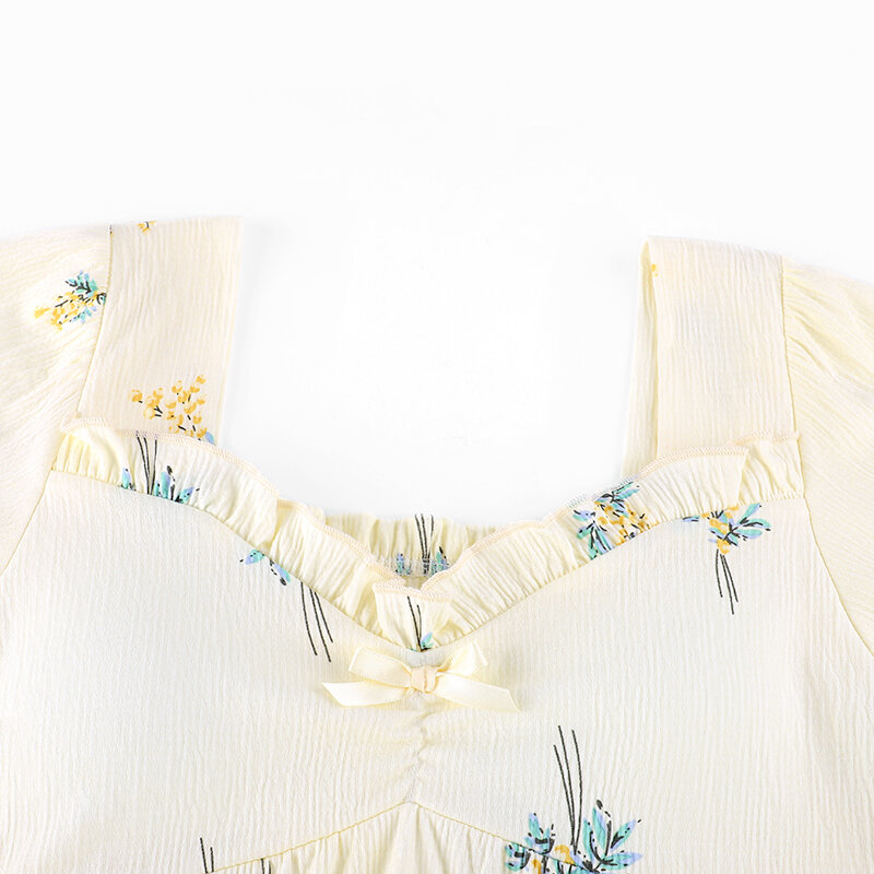 Set pigiama donna con pettorina cotone moda manica corta Sleepwear Suit 2 pezzi/set Sexy Summer Home Female Lounge Gift