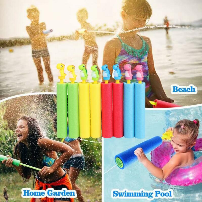 8Pcs Swimming Pool Toys Fashion Cute Dinosaur Reused Pull-out Water Fight Toys Entertainment Toy  Water Fight Toys  Summer Toys