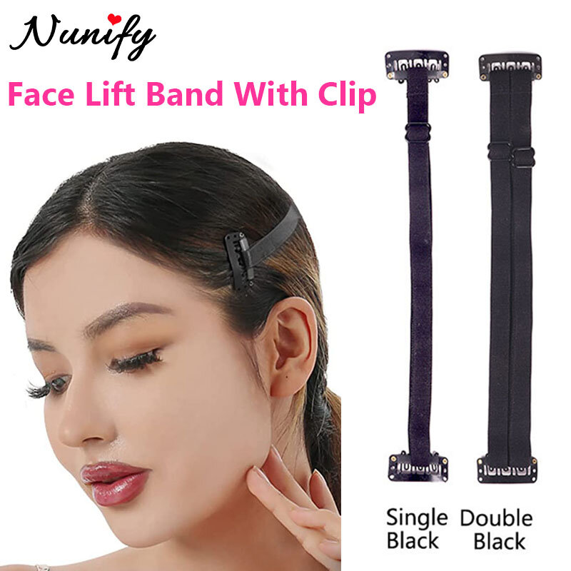Unsichtbares Einzel-/Doppel-Hebe band für Augen Beige Facelift-Bänder mit BB-Clips Eye Tail Lifting Strap magische elastische BB-Gürtel