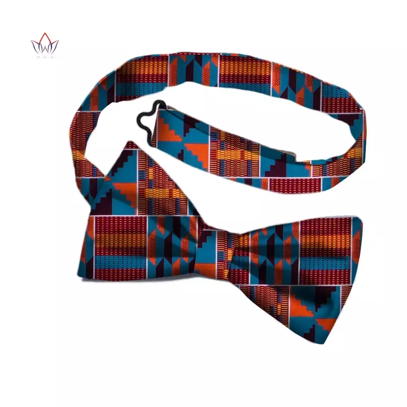 Afrykański nadruk muszka dla mężczyzn Bohemia afrykańska bawełna nadruk na tkaninie prezenty dla mężczyzn afrykańskie tradycyjne męskie z imitacją kołnierzyka WYb340