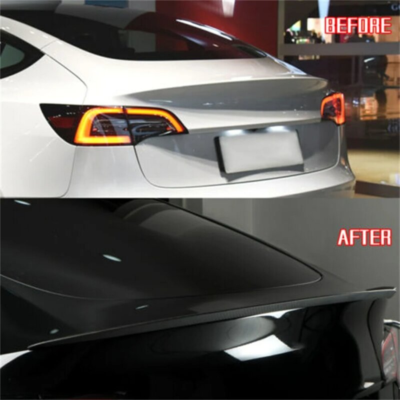 ModelY Spoiler 100% Real Dry Carbon Fiber Rear Trunk Lip Tail Wing For Tesla Model Y 2021-2024 Accessories Auto Exterior Parts