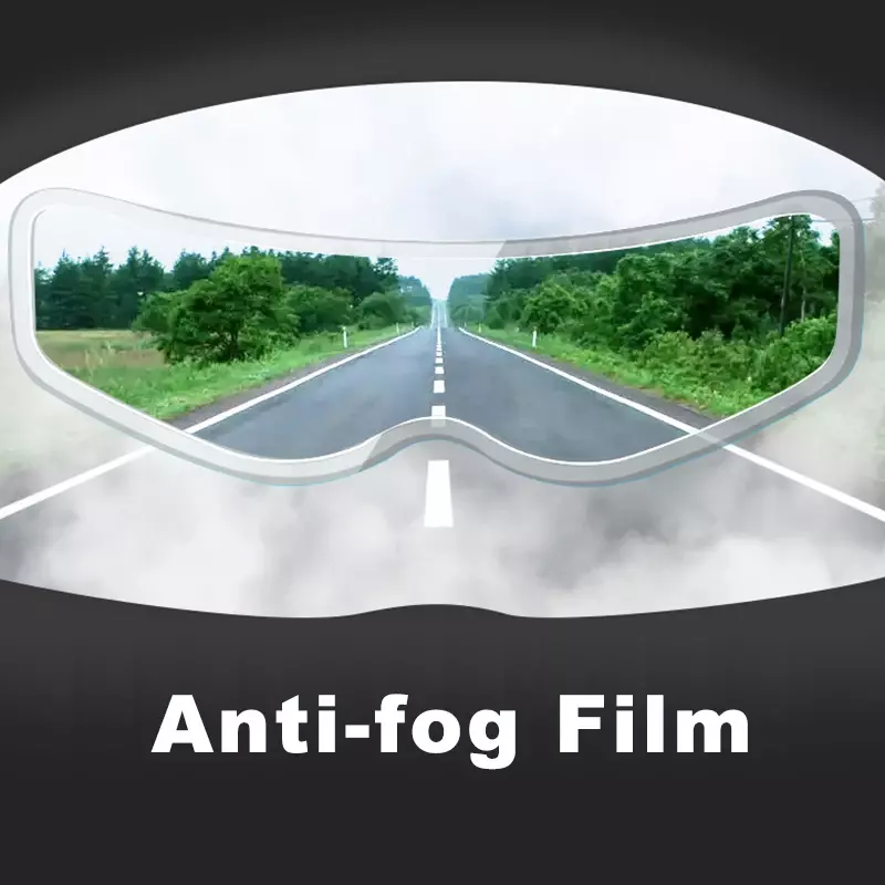 Lentille de casque de moto anti-buée transparente, film anti-pluie, autocollant de revêtement de caractéristique durable, accessoires de conduite de sécurité de moto