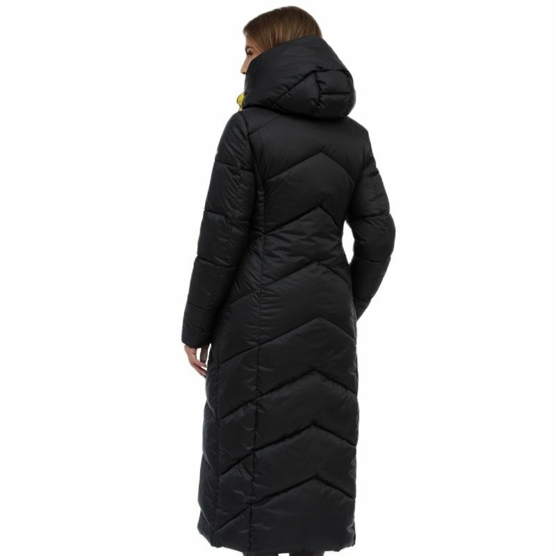 D'OCERO 2021 x-długie zimowe ocieplane kurtki kobiety moda ciepły kobieta wyściełany pikowany płaszcz gruby bawełniany płaszcz jakość Winter Parkas
