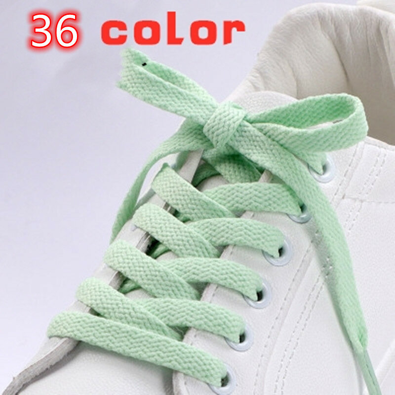 Cordones planos para zapatillas de deporte de la Fuerza Aérea, cordones de lona para zapatillas de baloncesto, Color blanco y negro, accesorios para zapatos AF1