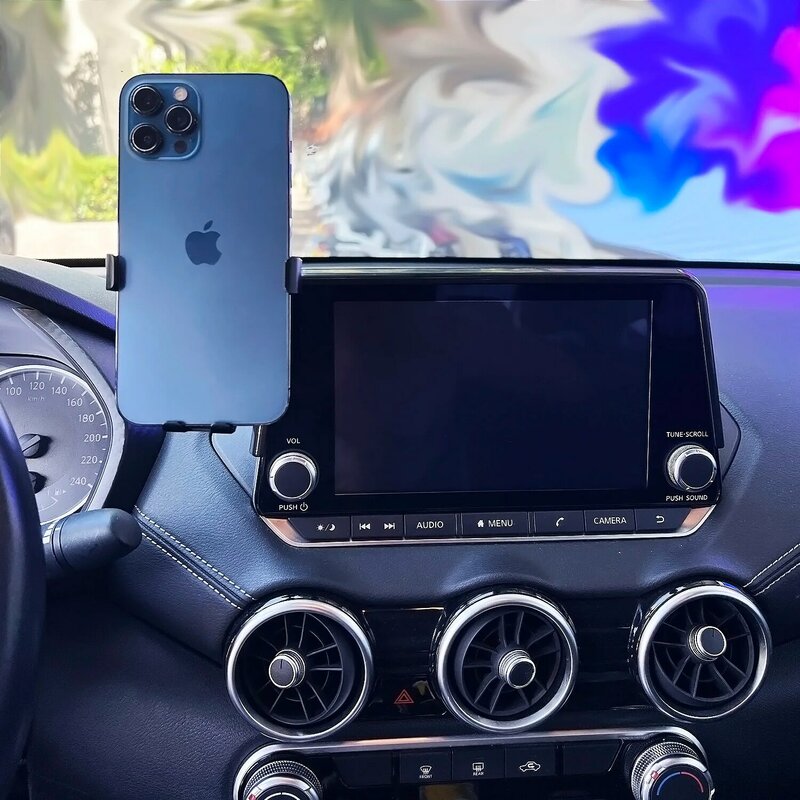 Per Nissan Juke 2019 2020 2021 2022 2023 supporto per telefono da auto schermo fisso 66W supporto di ricarica Wireless Base di montaggio per telefono cellulare per auto
