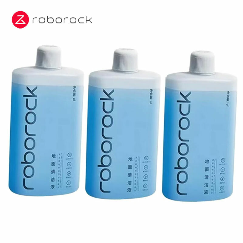 محلول تنظيف الأرضيات Roborock للمكنسة الكهربائية ، ممسحة روبوت مضادة للبكتيريا ، قطع غيار منظف أصلية ، S7 MaxV Ultra ، Dyad ، S7 ، 1l