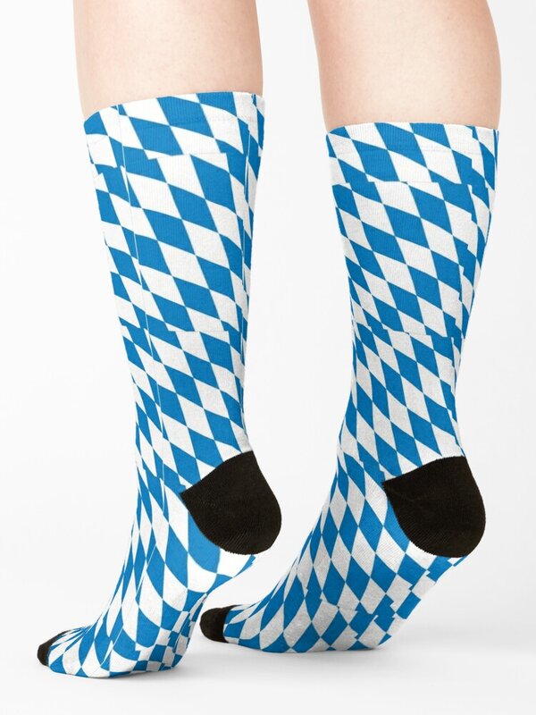 flag of bavaria Socks anti-slip winter thermal christmas stocking FASHION Socks For Women Men's