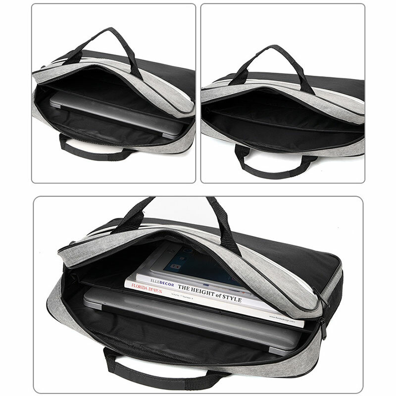 Tas koper portabel pria, kantung bisnis Laptop bahu kapasitas besar minimalis modis untuk berpergian komputer uniseks