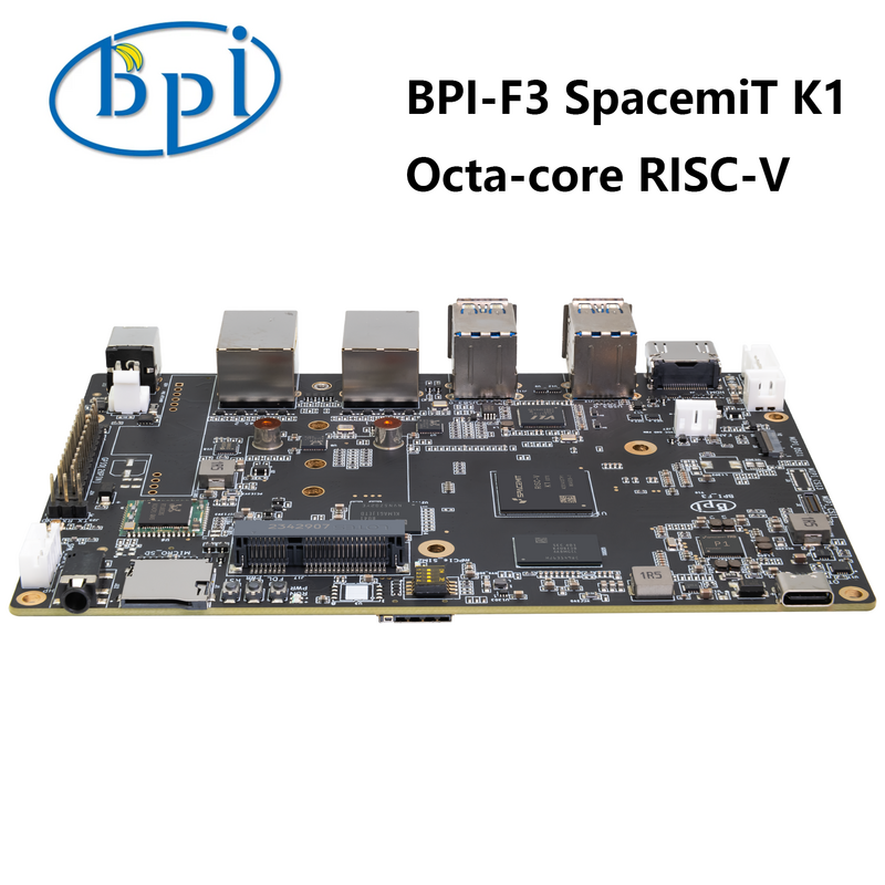 Placa de desarrollo Banana Pi BPI-F3 SpacemiT K1 octa-core RISC-V, grado Industrial