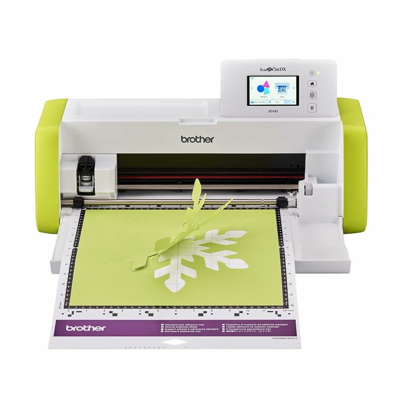 Electronic DIY cutter with scanner to create vinyl wall art, decals, homemade cards and more, includes 251 patterns