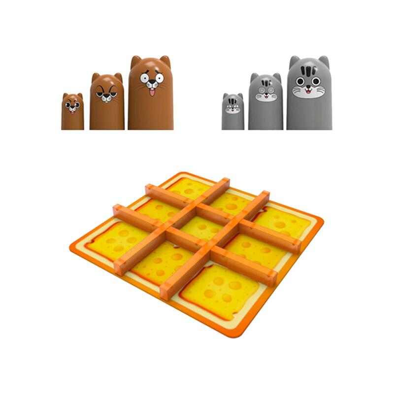 Детский развивающий набор из 6 милых игр Tic TAC Toe