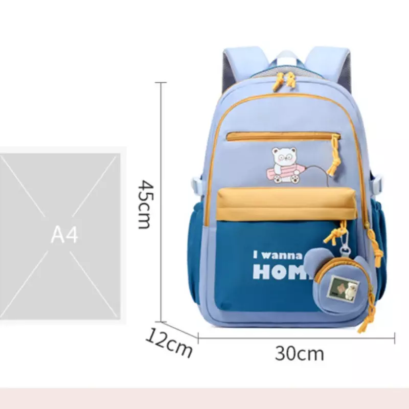 Bonita mochila escolar para adolescentes, morral de viaje impermeable, informal, para escuela primaria