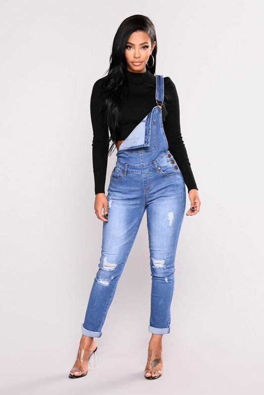Macacão jeans com bolsos para mulheres, macacão jeans solto, macacão feminino, casual geral, moda, primavera, 9598