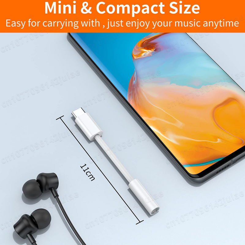 USB typu C do 3.5mm żeńskie gniazdo słuchawkowe Adapter kabla Audio USB C do Aux dla iPhone 15 Plus15 Pro Max iPad Pro MacBook