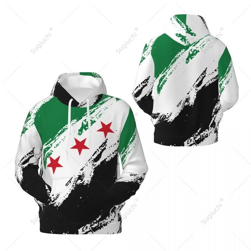Unisex Syria Vlag 1932-1963 Kleur Hoodie 3d Mannen Vrouwen Harajuku Sweatshirt Pullover Hoodies Polyester Casual
