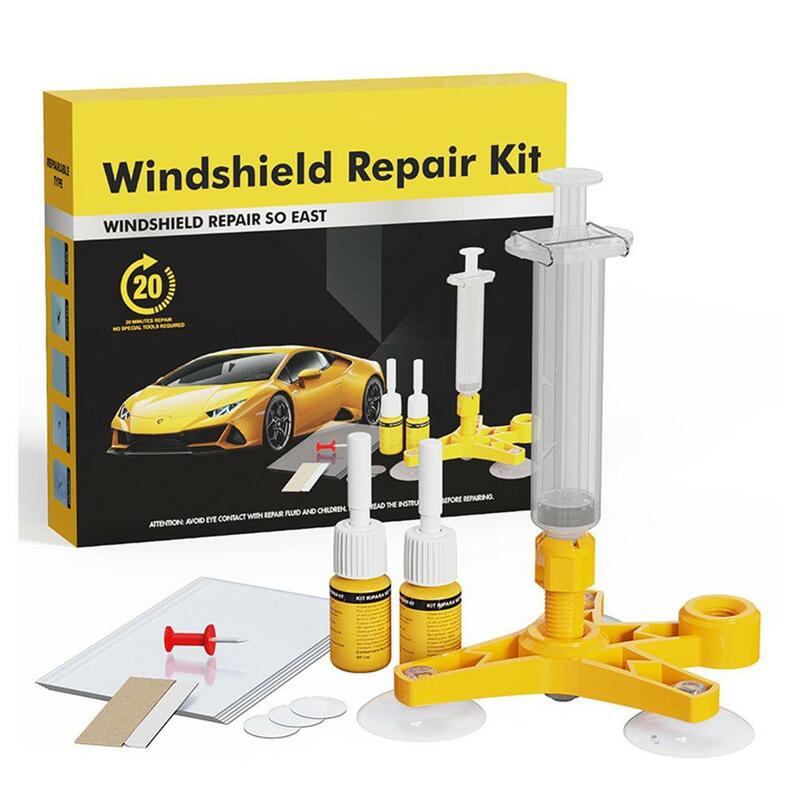 Kit de réparation rapide de fissure de pare-brise de voiture, bricolage, outil de réparation de vitres, colle, accessoires pour la réparation de fissures de voiture