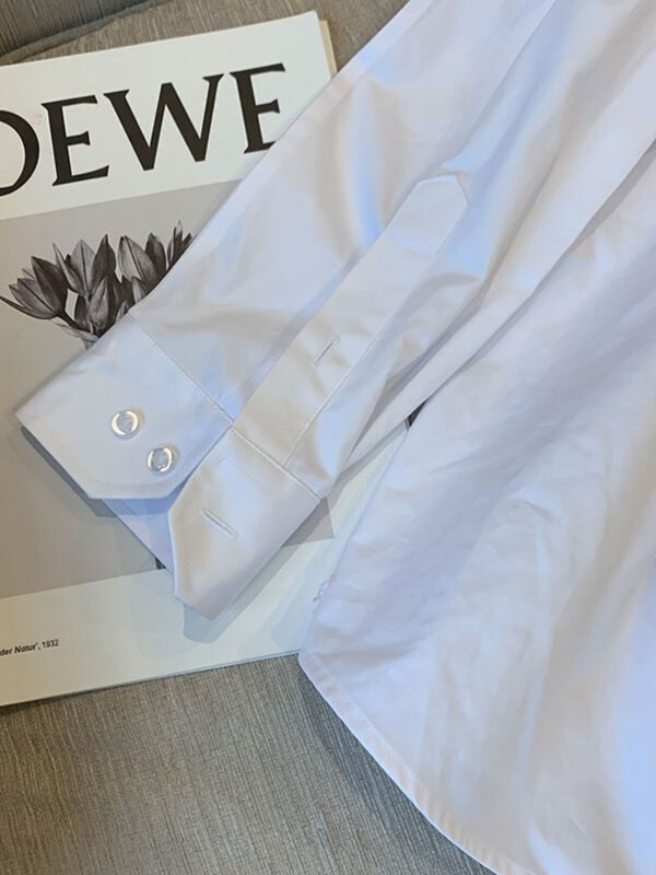 Deeptown camicetta con stampa rossetto stile coreano donna Harajuku camicia oversize elegante allentato Casual All-match Button top Streetwear
