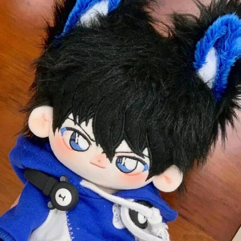 Anime detektyw Conan Kaitou Kiddo 20cm pluszowy lalki zabawki naga lalka pluszowy Cosplay 6247 prezent dla dzieci