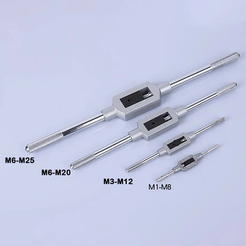 Adjustable Hand Tap Wrench Spanner Holder M1-M25 Thread Metric Handle Tapping Reamer Tool Accessories Taps and Die 4 Type Choose