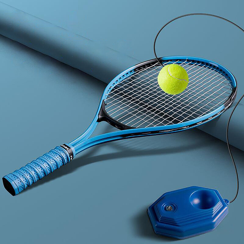 Wytrzymała podstawa trening tenis z elastyczną piłka sznurowa ćwiczą samowystarczalne tenisówka sparingowe partnerskie urządzenie sparingowe