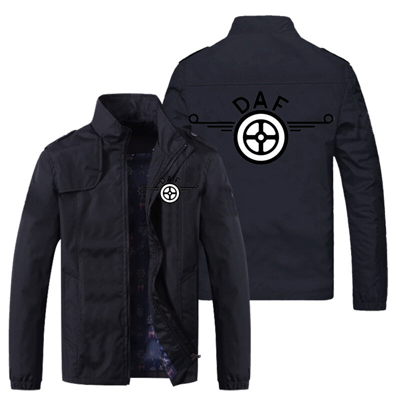 Giacca Cardigan Casual da uomo nuova primavera e autunno giacca da uomo con Logo DAF Truck stampata antivento con Logo per auto