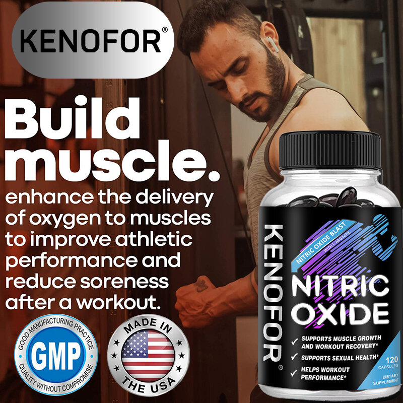 Arginine Nitric Oxide Supports Muscle Growth, Improves Performance, Enhances Endurance, and Enhances Supply