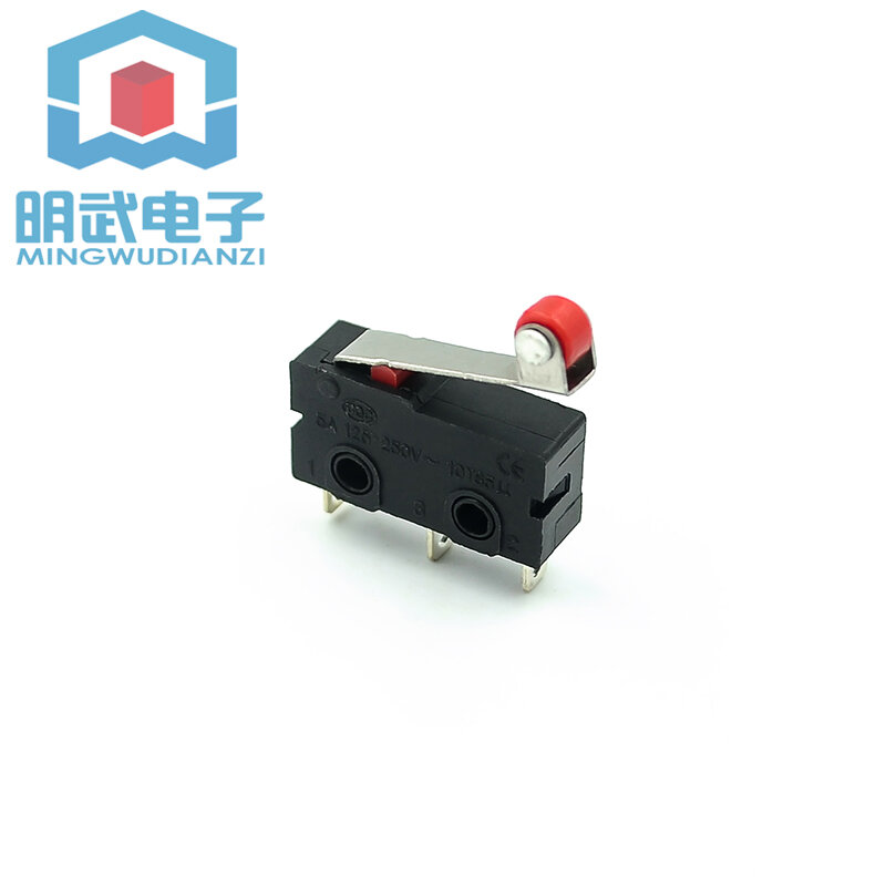 Roue de ceinture moyenne moyenne Micro interrupteur KW11-N KW12 Roue à bille Roue rouge Bouton de Cristal de la souris