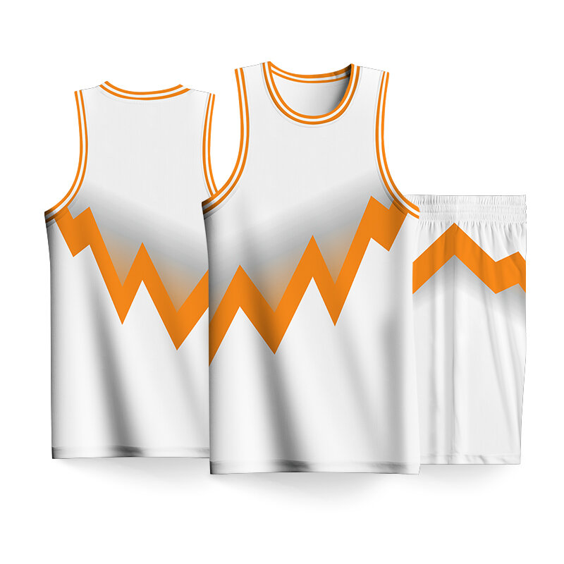 Conjuntos de basquete impressos Hot Press personalizáveis para homens, camisas impressas, número e logotipo, fatos de treino unissex, shorts e uniformes, 39 conjuntos