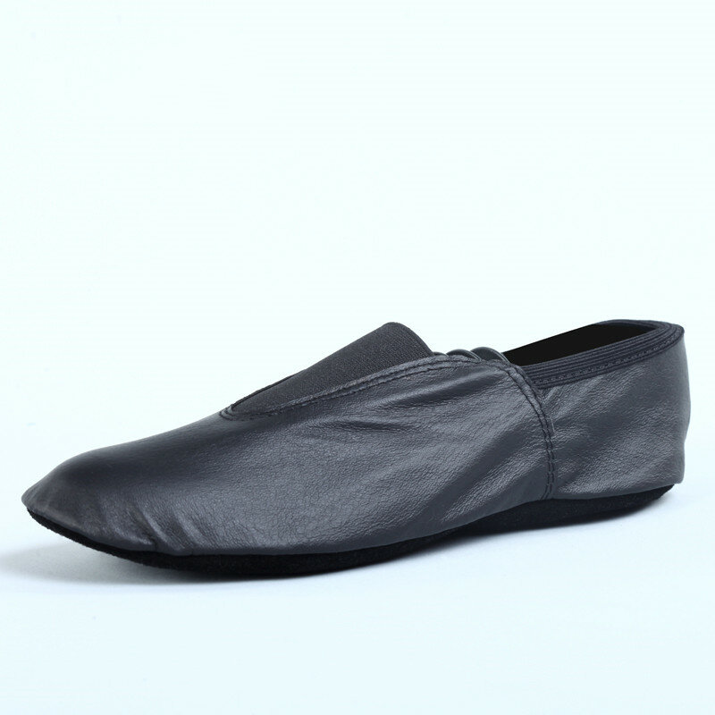 Genuine Leather Black Jazz Dance Women Soft-soled Men Professional Gym Shoes