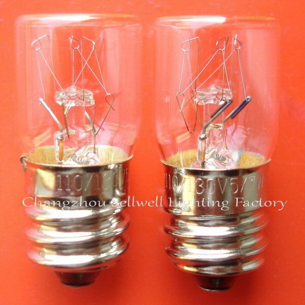 Lâmpada de lâmpada miniatura, 110V, 130V, 5 W, 7W, E14, T16x36, A616, 2000Pcs Lot, Novo, 2024