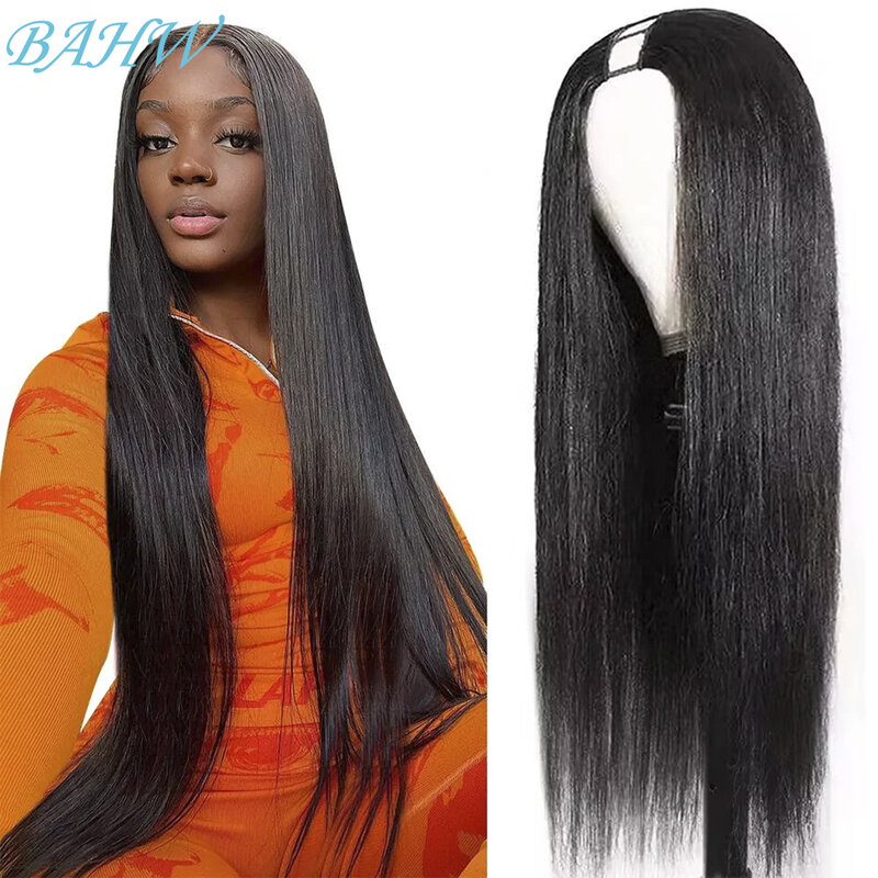 VIETNAMESE Straight U Part Wig Human Hair Wigs For Women Easy To Wear Glueless Virgin Human Hair Half Wig Natural Color