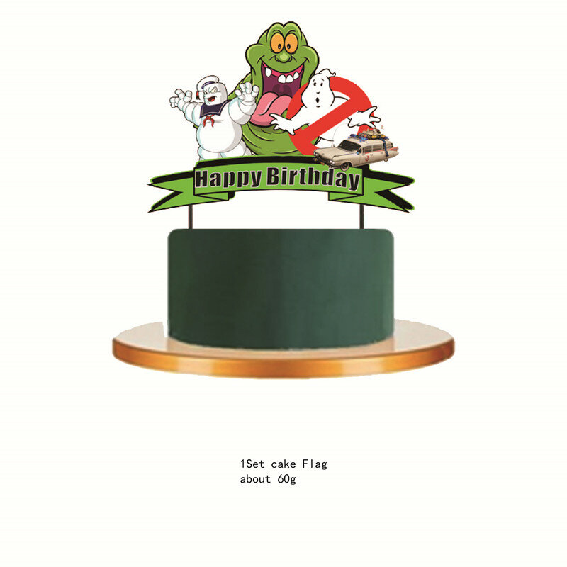 Ghostbuster موضوع حفلة عيد ميلاد الديكور توريد المتاح السكاكين الزخرفية ورقة كأس لوحة الأنسجة الديكور هدية لعبة أطفال
