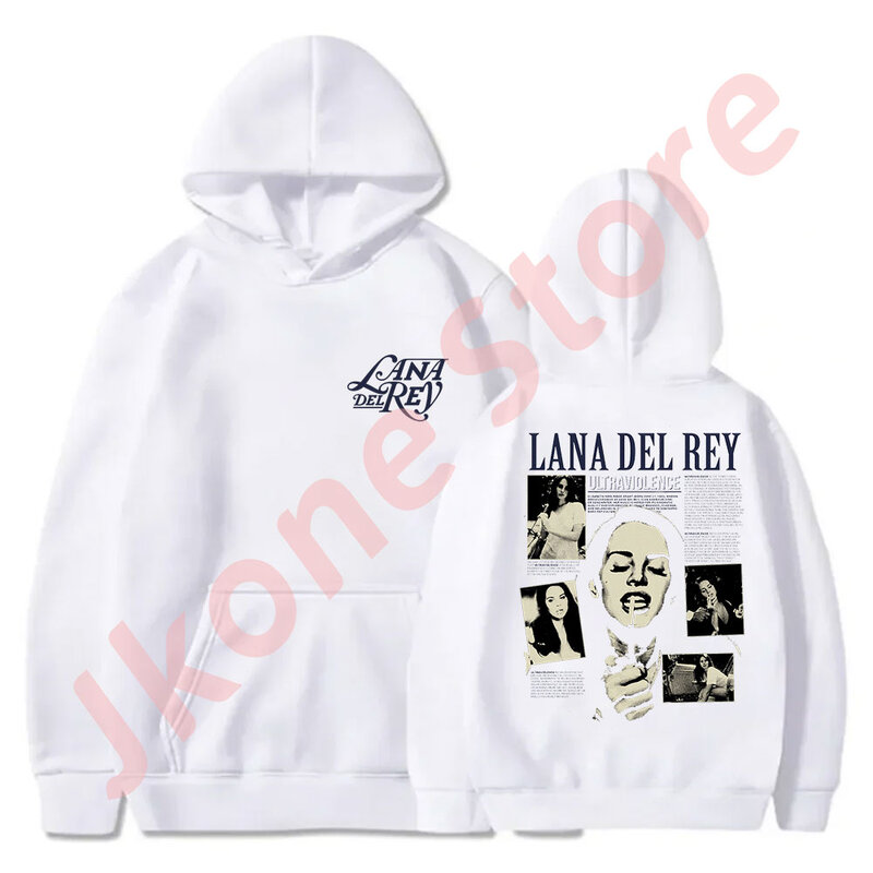 Lana Del Rey ultraviolence hoodies อเมริกาเหนือทัวร์ merch ผู้หญิงผู้ชายแฟชั่นเสื้อกีฬาแขนยาวมีฮู้ด