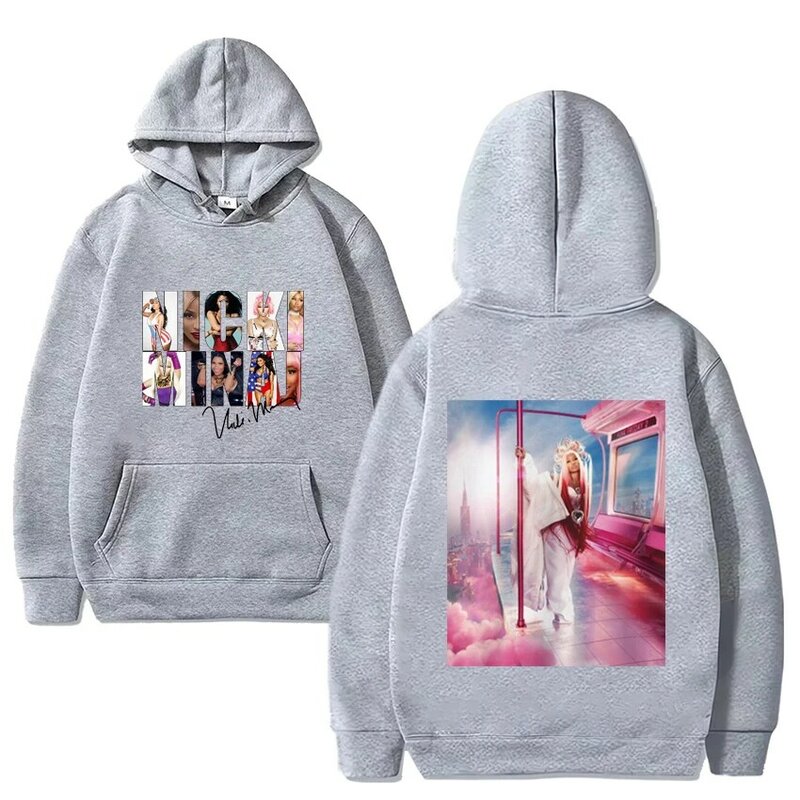 Rapper Nicki Minaj Pink Friday Graphics print Hoodie Men Women Y2k Casual Loose Fleece Long sleeve Sweatshirt Unisex pullovers