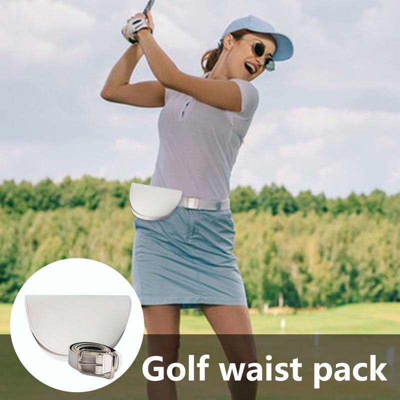 Marsupio da Golf in pelle PU borsa per pallina da Golf in pelle borsa per accessori da Golf per telemetro marsupio marsupio per uomo e donna