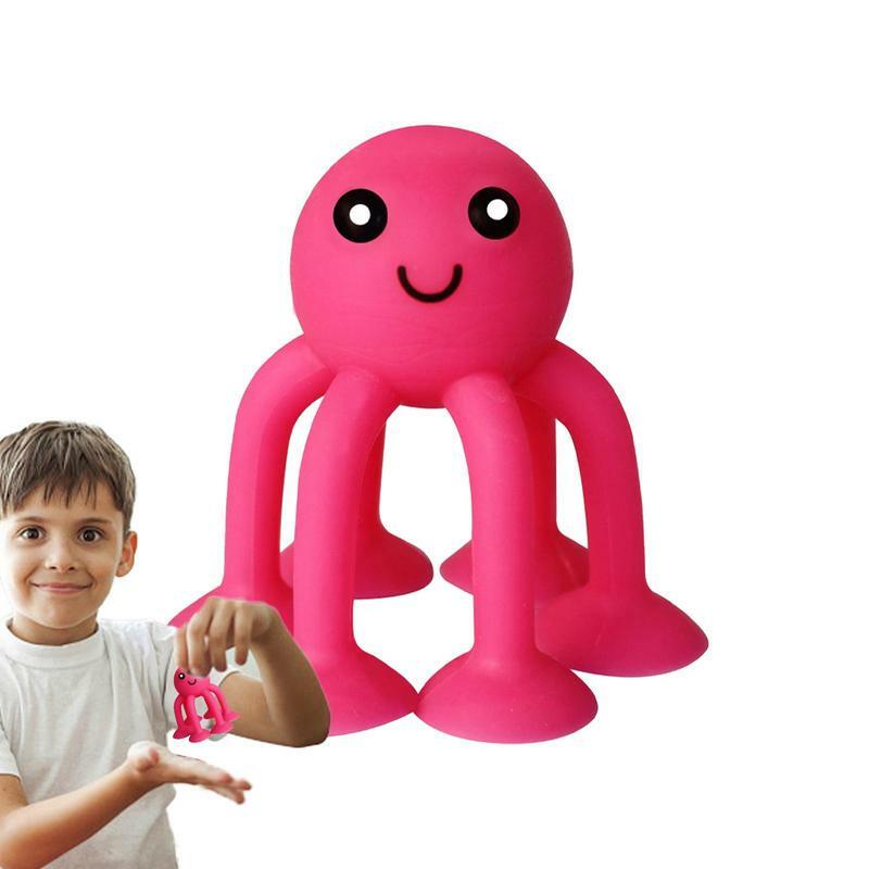 부드러운 실리콘 빌딩 블록 장난감, 동물 모양 흡입 장난감, 스트레스 해소, 부모-자녀 상호 작용 게임 빨판 목욕 장난감