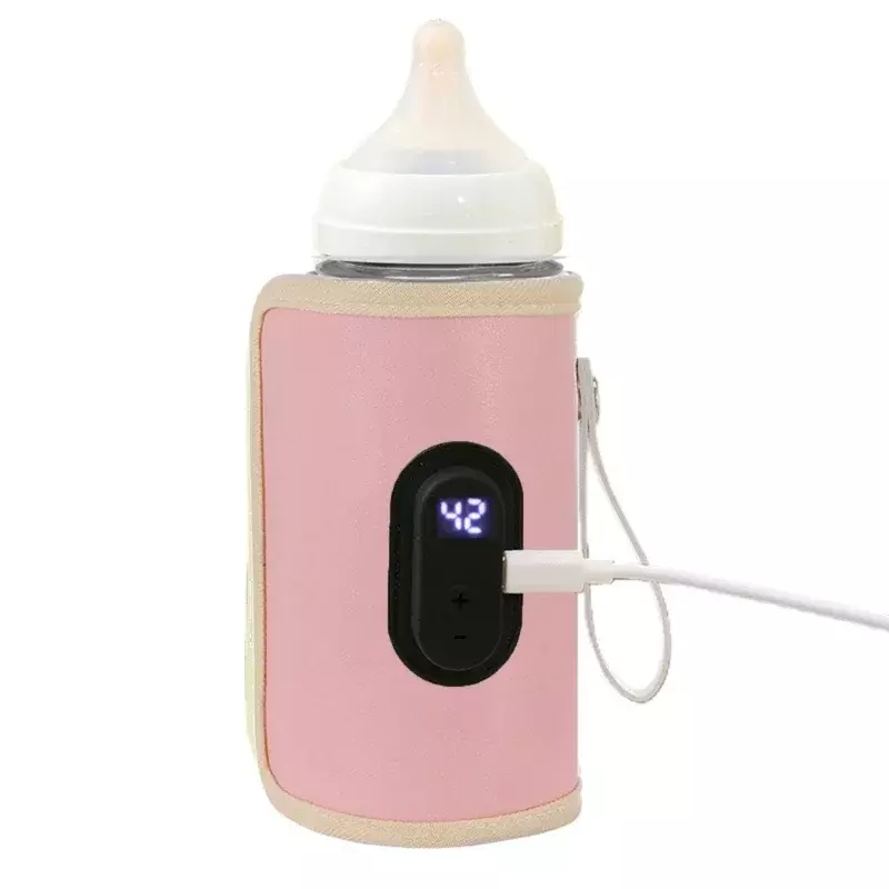 เครื่องอุ่นขวดนมเด็กทารกนมร้อนเครื่องอุ่นขวดนม USB แบบพกพาสำหรับรถยนต์อุปกรณ์เสริมการเดินทางกลางแจ้งแบบพกพา